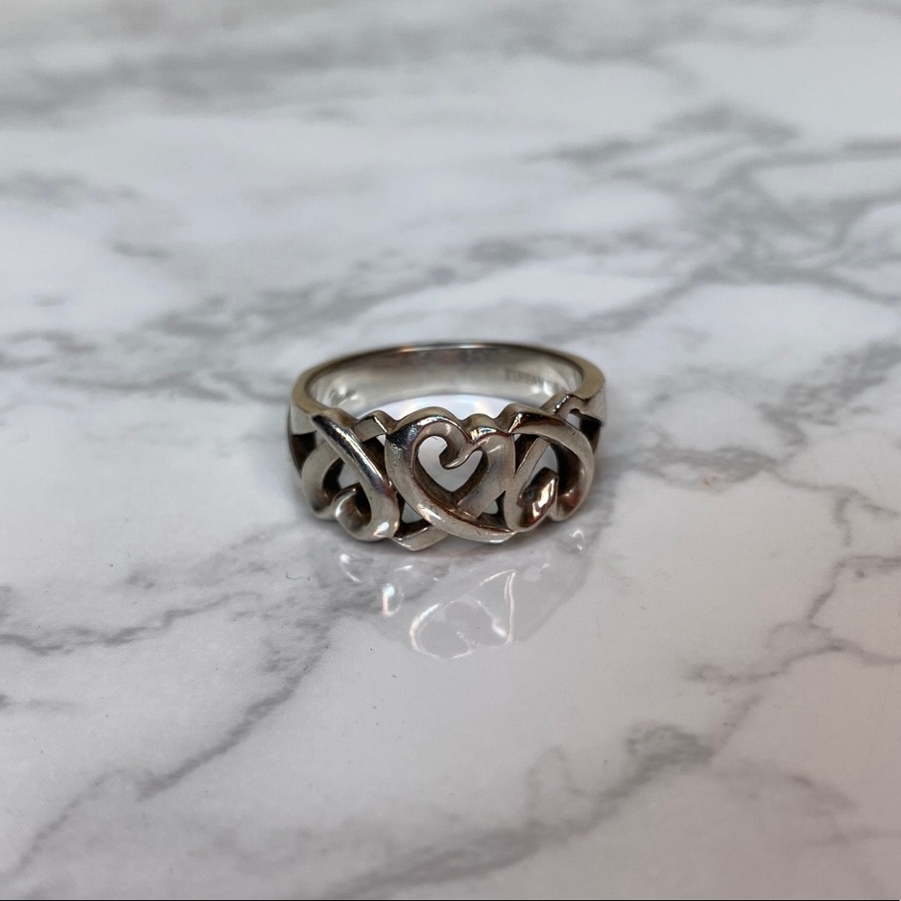 Tiffany Loving Hearts Ring Authentic